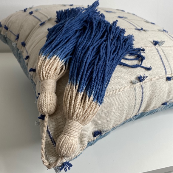 Opalhouse square washed textured throw pillow blue - Picture 8 of 8